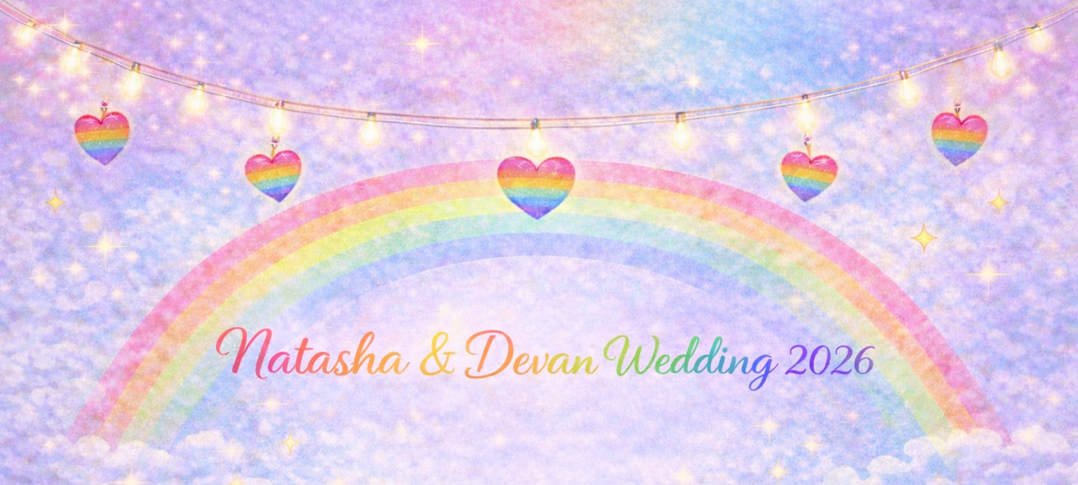 Natasha & Devan Wedding 2026 Banner